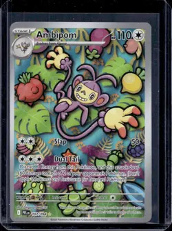2025 Pokemon Phantasmal Flames Ambipom Illustration Rare #107/094 - Image 1