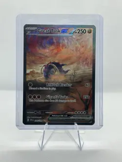 Pokemon Great Tusk ex 246/198 SV01: Scarlet & Violet Illustration Rare Holo 250. - Image 1