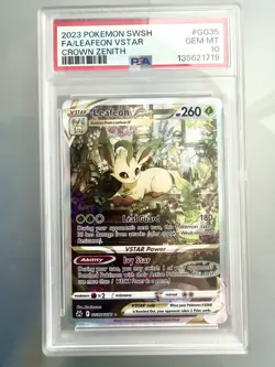 Pokemon Leafeon VSTAR GG35 Crown Zenith Full Art - PSA 10 - Image 1
