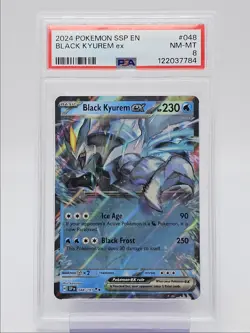 BLACK KYUREM EX 2024 POKEMON SV SURGING SPECIAL DOUBLE RARE 048 PSA 8 Q0004 - Image 1