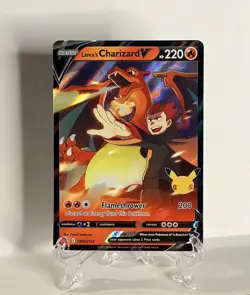 Pokemon TCG Lance's Charizard V SWSH133 Celebrations Black Star Promo NM - Image 1