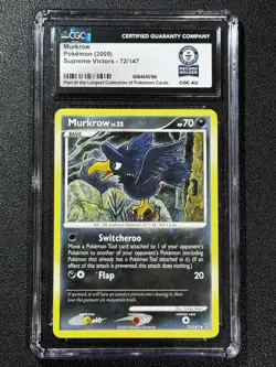 Pokemon CGC Guinness World Record Breaks - 2009 Murkrow 72/147 Supereme Victors - Image 1