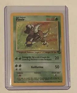 Pokemon TCG Pinsir #9/64 Holo Jungle Card 1999 Vintage - Image 1