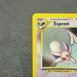 Pokemon Espeon 1/75 Neo Discovery Holo Rare Stage 1 80 HP Unlimited TCG Card - Image 2