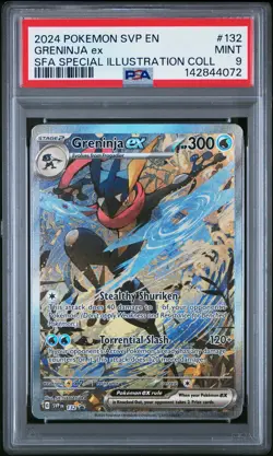2024 POKEMON SHROUDED FABLE SPECIAL ILLUSTRATION COLLECTION GRENINJA EX PSA 9 - Image 1