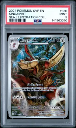 2024 POKEMON SHROUDED FABLE ILLUSTRATION COLLECTION PROMO #130 KINGAMBIT PSA 9 - Image 1