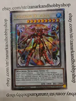 YuGiOh Crystron Phoenix RA04-EN058 Quarter Century Secret Rare - Image 1