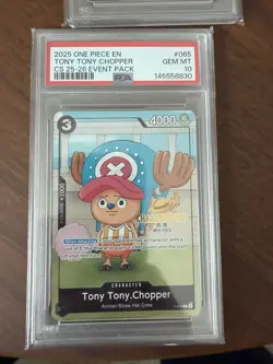 2025 ONE PIECE CHAMPIONSHIP CS 25-26 EVENT PACK P-065 TONY TONY CHOPPER PSA 10 - Image 1