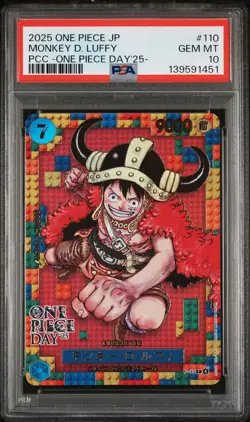 2025 ONE PIECE JPN PREMIUM COLLECTION ONE PIECE DAY'25 MONKEY D. LUFFY PSA 10 - Image 1
