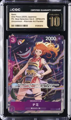 2025 ONE PIECE PC: BEST SELECTION VOL. 4 JAPANESE #OP09-070 NAMI CGC 10 PRISTINE - Image 1