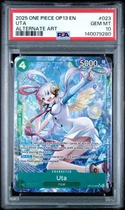 2025 ONE PIECE OP13-CARRYING ON HIS WILL ALTERNATE ART #023 UTA PSA 10 - Image 1