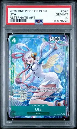 2025 ONE PIECE OP13-CARRYING ON HIS WILL ALTERNATE ART #023 UTA PSA 10 - Image 1