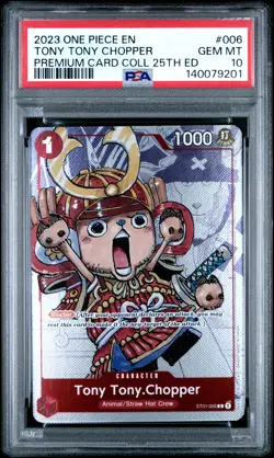 2023 ONE PIECE PREMIUM BANDAI COLLECTION 25TH EDITION TONY TONY CHOPPER PSA 10 - Image 1