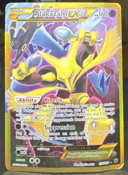 Pokemon Pokemon TCG Alakazam EX (Secret) 125/124 Fates Collide Rare Holo Card - Image 1