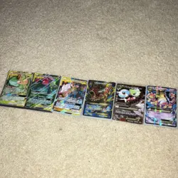 Pokemon Card Lot From Years 2016-2019, 3 Mega Evolution Cards And 3 Tag Teamcard - Image 1