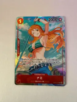 2022 One Piece Card Game Nami OP01-016 R Parallel Romance Dawn Japanese MINT! - Image 3