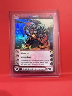 CHAOTIC TCG ULTRA RARE CHAOR THE FIERCE CARD - High Speed - Image 1