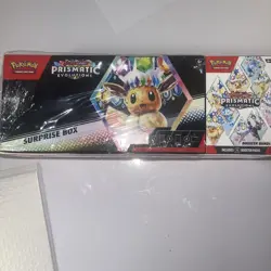 Pokemon Prismatic Evolutions Surprise Box And Booster Bundle Sealed - Image 2