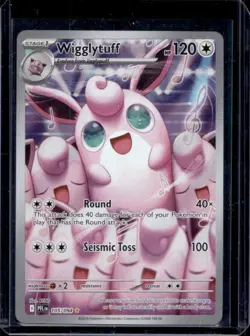 2025 Pokemon Phantasmal Flames Wigglytuff Illustration Rare #105/094 - Image 1