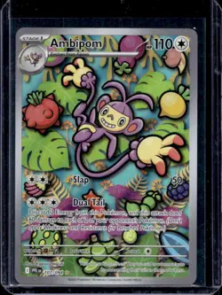 2025 Pokemon Phantasmal Flames Ambipom Illustration Rare #107/094 - Image 1