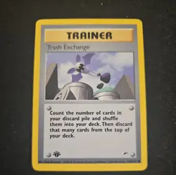 Pokemon Gym Heroes 1st Edition Trash Exchange #126/132 2000 LP Condition - Image 1