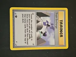 Pokemon Gym Heroes 1st Edition Trash Exchange #126/132 2000 LP Condition - Image 2