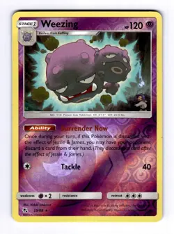 Weezing Hidden Fates #29 (2019) Rare Reverse Holo NM Pokemon - Image 1