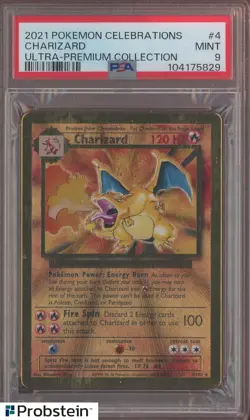 2021 Pokemon Celebrations Ultra Premium Collection #4 Charizard PSA 9 MINT - Image 1