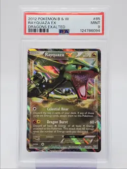 RAYQUAZA EX 2012 POKEMON B & W DRAGONS EXALTED RARE 85/124 PSA 9 Q0004 - Image 1