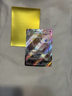 Pokemon TCG Mew VMAX 114/264 Fusion Strike Holo Card Raw - Image 1