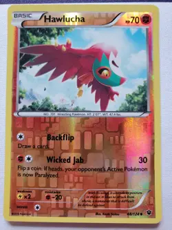Pokemon TCG : Hawlucha 48/124 Reverse Holo fates Collide - Image 2