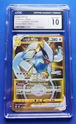 Pokemon TCG Lugia VSTAR Sword & Shield - Silver Tempest 211/195 Holo Secret Rare - Image 1