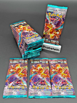 Lot of (30) Pokemon TCG Korean Ruler Of The Black Flame Booster Packs SEALED - Image 1