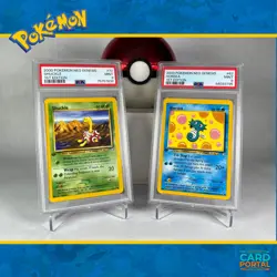 Shuckle & Horsea - Pokemon TCG - Neo Genesis - 1st Edition - PSA 9 - Image 1