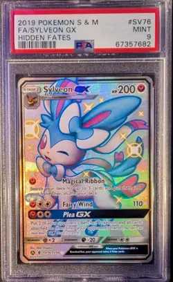 2019 Pokemon Sun & Moon FA/ Sylveon GX #SV76 PSA 9 Hidden Fates Shiny Vault - Image 1