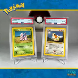 Nidoran & Pidgey - Pokemon TCG - 1999 Base Set - Unlimited Ed. - PSA 8 - Image 1