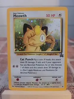 Pokemon TCG Meowth Black Star Promos Holo - Image 1