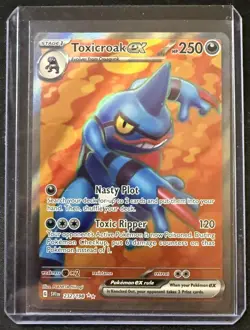 POKEMON ~ TOXICROAK EX ~ 232/198 ~ SCARLET & VIOLET BASE SET ~ ULTRA RARE NM - Image 1