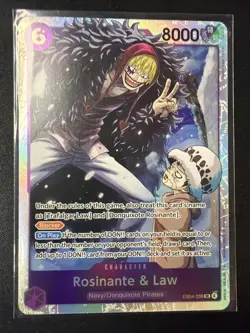 One Piece The Azure Sea’s Seven OP14-EB04 Rosinante & Law EB04-038 SR English - Image 1
