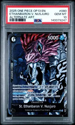 2025 ONE PIECE CARRYING ON HIS WILL ALT ART ST. ETHANBARON V. NUSJURO PSA 10 - Image 1