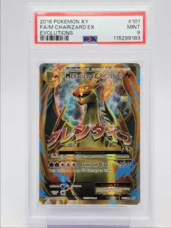 M CHARIZARD EX 2016 POKEMON XY EVOLUTIONS RARE 101/108 PSA 9 Q0004 - Image 1