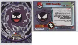 Gastly Topps Pokemon TV Animation Edition Series 2 #92 2000 1q1p - Image 3