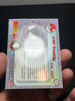 Topps Pokemon TV Animation Edition Series 2 Rainbow Foil #92 Gastly - Image 4