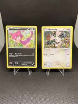 Purrloin 9/12 and Bunnelby 10/12 McDonald’s Pokemon Card - Image 1