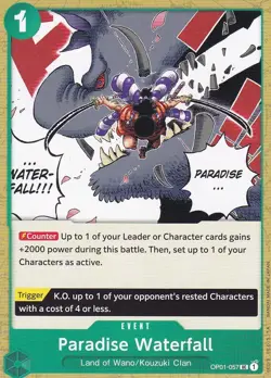 One Piece Card Game Paradise Waterfall OP01-057 PRE-ERRATA Romance Dawn NM - Image 1