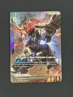 Gundam Card Game Gundam Barbatos Lupus GD03-050 LR+ Steel Requiem - Image 1
