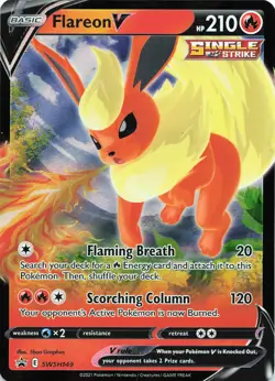 POKEMON Flareon V - #SWSH149 Holo SWSH: Sword & Shield Promo Cards NM - Image 1