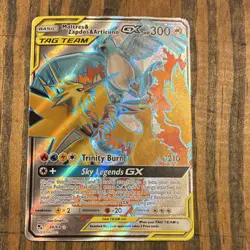Pokemon Moltres & Zapdos & Articuno GX 66/68 Full Art Hidden Fates Holo Card - Image 1