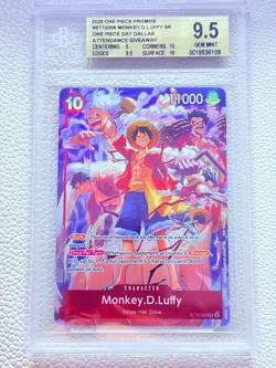 2025 Monkey.D.Luffy One Piece Day Dallas 2025 ST10-006 BGS 9.5 Promo Cards Foil - Image 1
