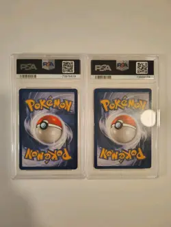 2 Vintage PSA Graded Pokemon Card Lot, Clefable And Magneton Holos - Image 2